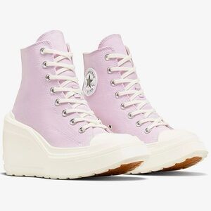 Converse Chuck 70 De Luxe Wedge Platform High Lilac Purple Pink Pastel size 6